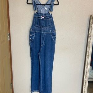 Jordache Light Blue Denim Overalls Label Detail